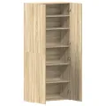 Meuble à chaussures Chêne Sonoma 80x35,5x180 cm Bois d'ingénierie