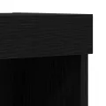 Buffets TV  avec lumières LED 2 pcs Chêne Noir 60x30x40 cm