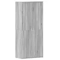 Meuble à Chaussures Gris Sonoma 80x39x180 cm Bois d'ingénierie