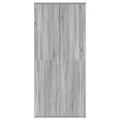 Meuble à Chaussures Gris Sonoma 80x39x180 cm Bois d'ingénierie