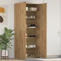 Armoire à chaussures Chêne artisanal 80x35,5x180 cm Bois d'ingénierie