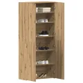 Armoire à chaussures Chêne artisanal 80x35,5x180 cm Bois d'ingénierie