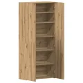 Armoire à chaussures Chêne artisanal 80x35,5x180 cm Bois d'ingénierie