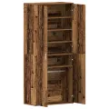 Cabinet à Chaussures Bois Ancien 80x39x180 cm Bois d'Ingénierie