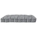 Coussin de palette  gris 120x80x12 cm en tissu