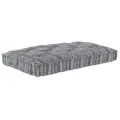 Coussin de palette  gris 120x80x12 cm en tissu