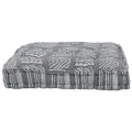 Coussin de palette  gris 120x80x12 cm en tissu