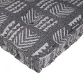 Coussin de palette  gris 120x80x12 cm en tissu