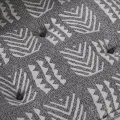 Coussin de palette  gris 120x80x12 cm en tissu