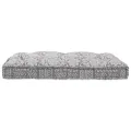 Coussin de palette  gris clair 120x80x12 cm en tissu