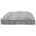 Coussin de palette  gris clair 120x80x12 cm en tissu