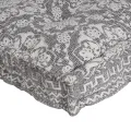 Coussin de palette  gris clair 120x80x12 cm en tissu