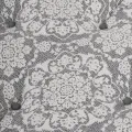 Coussin de palette  gris clair 120x80x12 cm en tissu