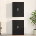 Armoires  2 pcs Chêne Noir 69,5x34x180 cm Bois d'ingénierie