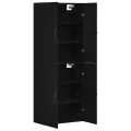 Armoires  2 pcs Chêne Noir 69,5x34x180 cm Bois d'ingénierie