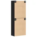 Armoires  2 pcs Chêne Noir 69,5x34x180 cm Bois d'ingénierie