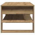Table basse  chêne artisanal 102x55x45 cm en bois stratifié