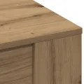 Table basse  chêne artisanal 102x55x45 cm en bois stratifié