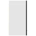 Armoire en verre suspendue en chêne noir 80x31x60 cm en bois d'ingénierie