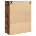Armoire murale  avec portes en verre bois ancien 69,5x34x90 cm