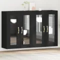 Armoires murales 2 pcs Chêne noir 69,5x34x90 cm Bois reconstitué