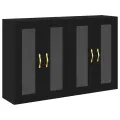 Armoires murales 2 pcs Chêne noir 69,5x34x90 cm Bois reconstitué