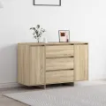 Buffet en chêne Sonoma 120x41x75 cm en bois d'ingénierie