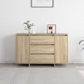 Buffet en chêne Sonoma 120x41x75 cm en bois d'ingénierie
