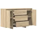 Buffet en chêne Sonoma 120x41x75 cm en bois d'ingénierie