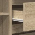Buffet en chêne Sonoma 120x41x75 cm en bois d'ingénierie