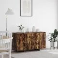 Buffet en Chêne Fumé Chêne Fumé Bois 135 x 41 x 75 cm Rangement