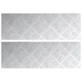 Plaques en Aluminium en Damier 2 pcs Antidérapants 60x20 cm