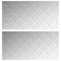 Plaques Antidérapantes en Aluminium avec Motif, 2 pcs, 100x50 cm
