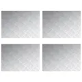 VidaXL Plaques en alu à damier 4 pcs Antidérapantes 70x50 cm