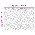VidaXL Plaques en alu à damier 4 pcs Antidérapantes 70x50 cm