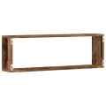 Étagères murales  2 pcs Bois ancien 80x15x26 cm en bois d'ingénierie