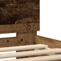Cadre de Lit en Bois d'Ingénierie Bois vieilli 120 x 190 cm Durable