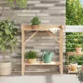 Table de rempotage de jardin  75x40x90 cm en bois de pin massif