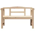 Banc d'extérieur  119x76x44 cm en bois de pin massif