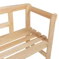 Banc d'extérieur  119x76x44 cm en bois de pin massif