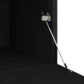 Meubles TV  2 pcs avec lumières LED chêne noir bois d'ingénierie