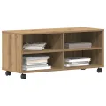 Meuble TV  en chêne artisan 90x35x35 cm en bois d'ingénierie