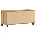 Meuble TV  en chêne artisan 90x35x35 cm en bois d'ingénierie
