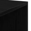 Meuble d'angle  Noir Chêne 33x33x164,5 cm en bois d'ingénierie