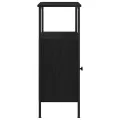 Table de chevet  en chêne noir 41x31x80 cm en bois d'ingénierie