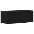 Meuble TV  noir en chêne 80x34x30 cm en bois d'ingénierie