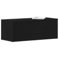 Meuble TV  noir en chêne 80x34x30 cm en bois d'ingénierie