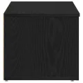 Meuble TV  noir en chêne 80x34x30 cm en bois d'ingénierie