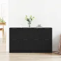 Buffets 2 pcs Chêne Noir 60x30x70 cm Bois d'ingénierie