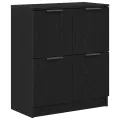 Buffets 2 pcs Chêne Noir 60x30x70 cm Bois d'ingénierie